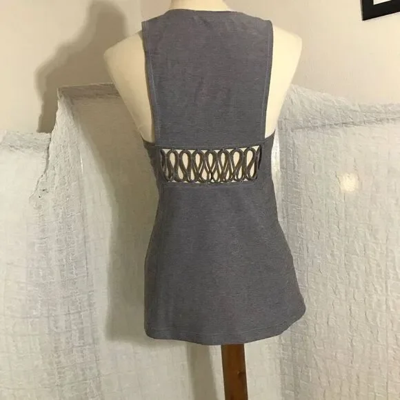 Lululemon Heathered Slate Sweaty or Not Tank Top Size Médium - Picture 5 of 9